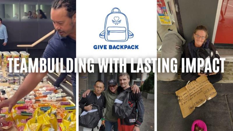 give backpack 